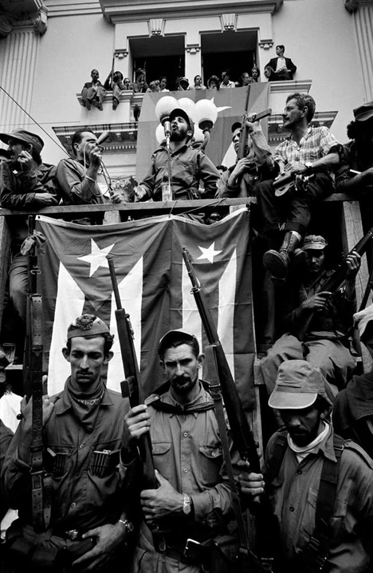 fidel discurso santa clara foto burt glinn