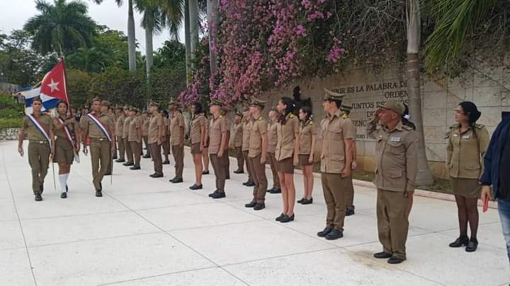 En Villa Clara: acto de ascenso a jóvenes cadetes de las Fuerzas Armadas Revolucionarias 