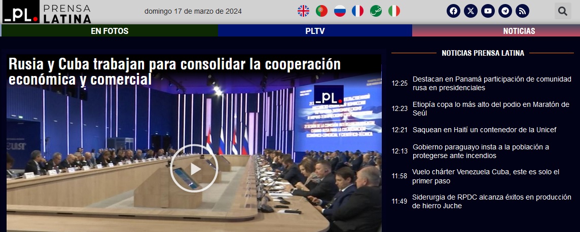 Prensa Latina denuncia ciberataque contra su canal en YouTube