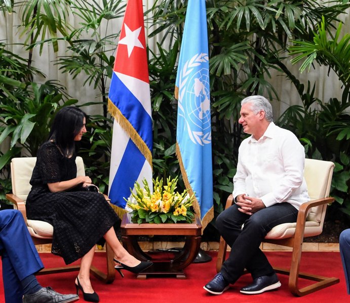 Agradece Presidente cubano apoyo del PNUD a la Isla