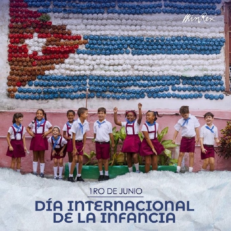 Cuba trabaja por el bienestar de los niños, asegura Díaz-Canel