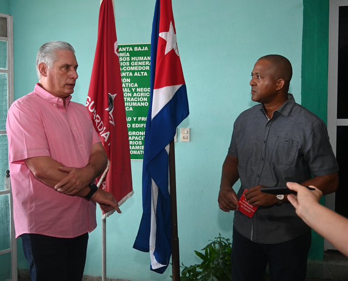 Presidente cubano recorre municipio de Ranchuelo en Villa Clara 