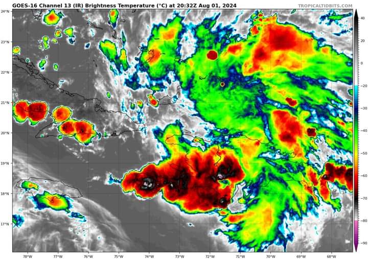 Chubascos, lluvias y tormentas eléctricas en gran parte del país