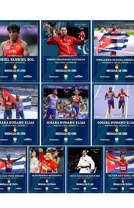 Paralímpicos cubanos cumplieron con Omara al frente en París 2024