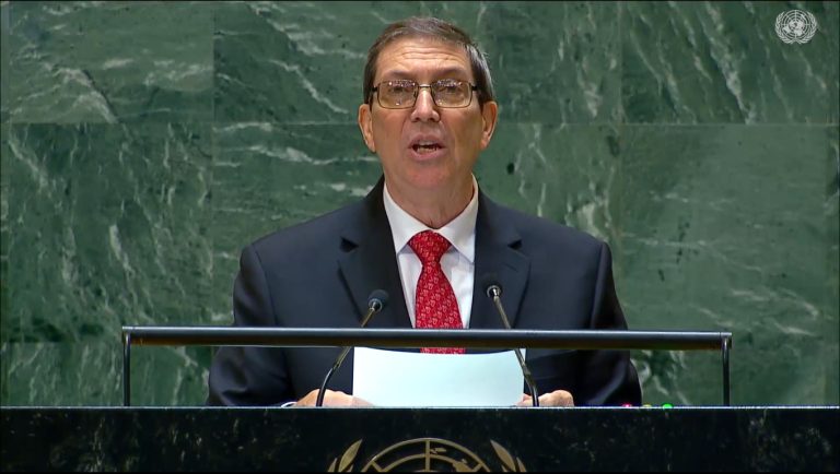 Bruno Rodríguez Parrilla en la ONU: “Cuba continuará defendiendo su derecho soberano a la independencia y a construir el socialismo”