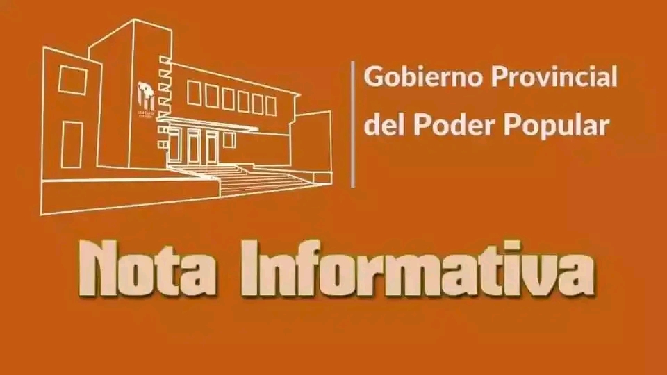 Nota Informativa del Gobierno Provincial del Poder Popular en Villa Clara