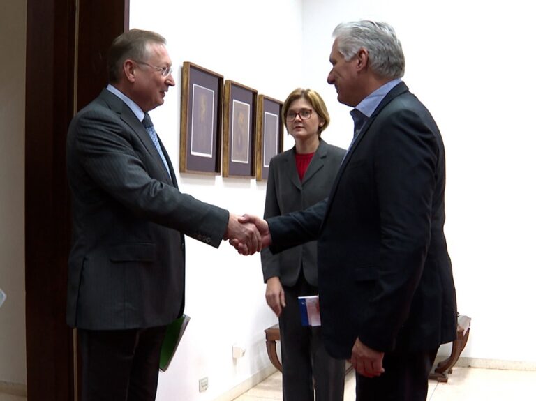 Recibe Díaz-Canel a Director General de empresa rusa Zarubezhneft