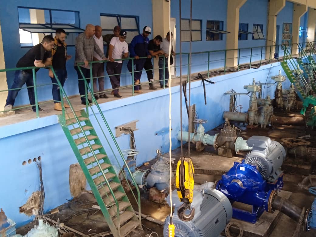 Chequea primer secretario del Partido inversión en estación de bombeo Minerva-Ochoíta 
