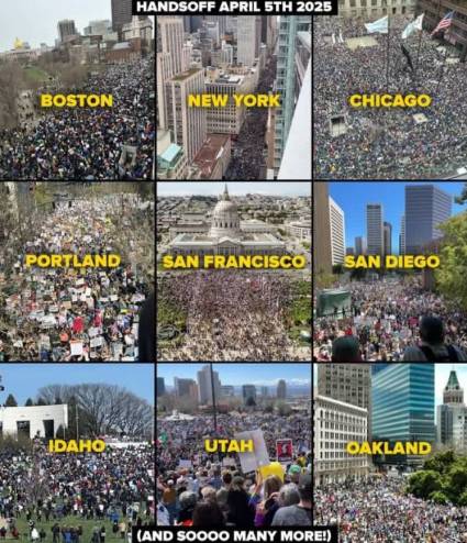 Marchas y concentraciones Hands off! catalogadas como el mayor día de protestas contra el gobierno federal de Estados Unidos
