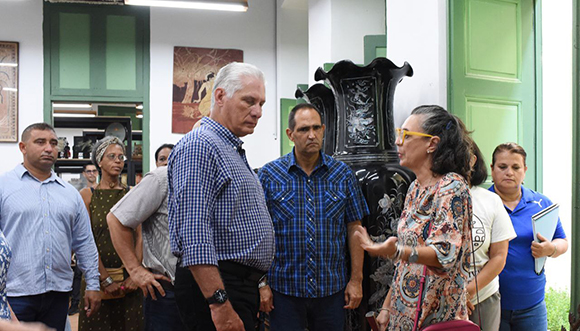Díaz-Canel recorre sitios de interés en La Habana