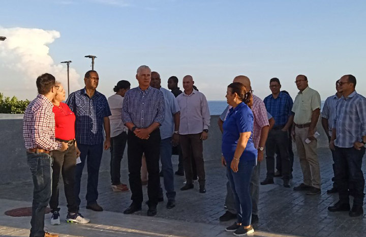 Díaz-Canel recorre sitios de interés en La Habana