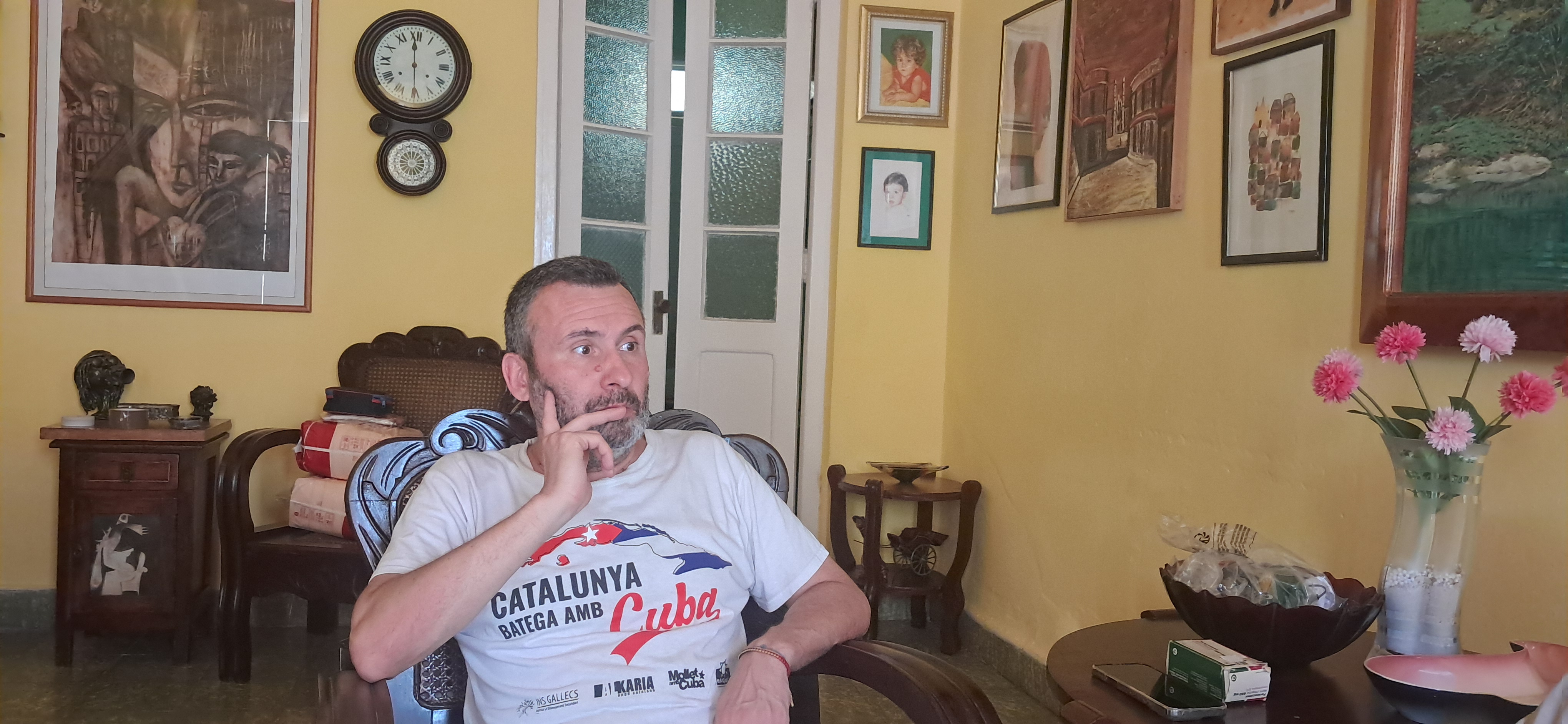 En Santa Clara , Presidente de ONG catalana ratifica solidaridad con Cuba