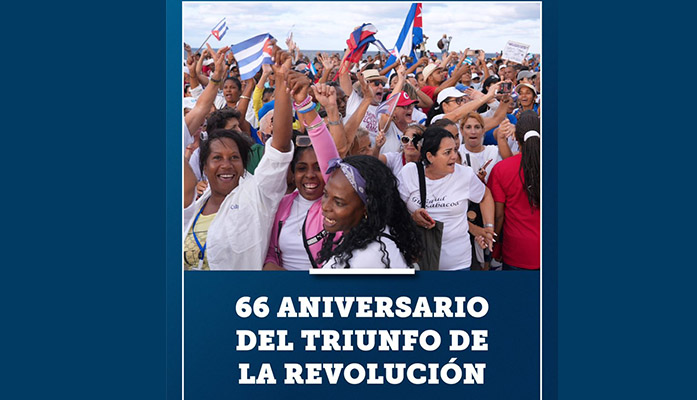Agradece Díaz-Canel mensajes por aniversario 66 de la Revolución