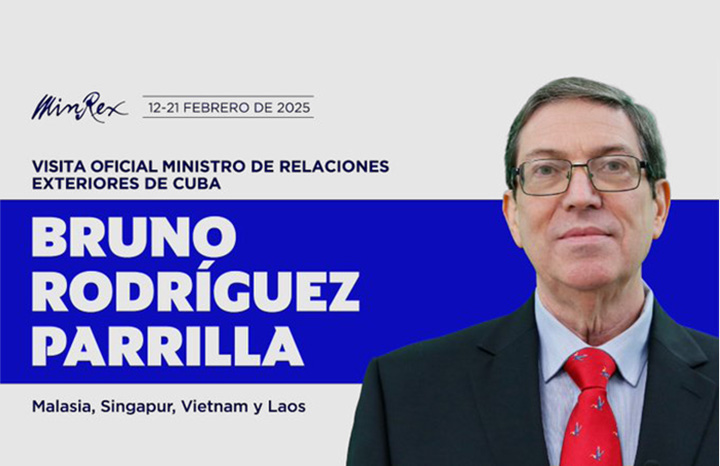 Inicia canciller de Cuba visita oficial a países de Asia