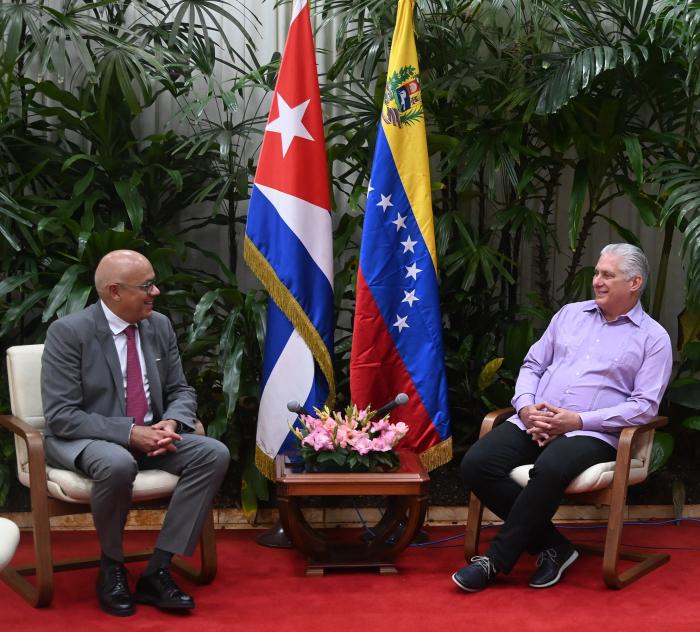  Miguel Díaz-Canel Bermúdez y Jorge Rodríguez Gómez Foto: Estudios Revolución 