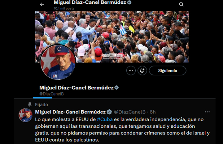 Condena Díaz-Canel sanciones del gobierno de Estados Unidos