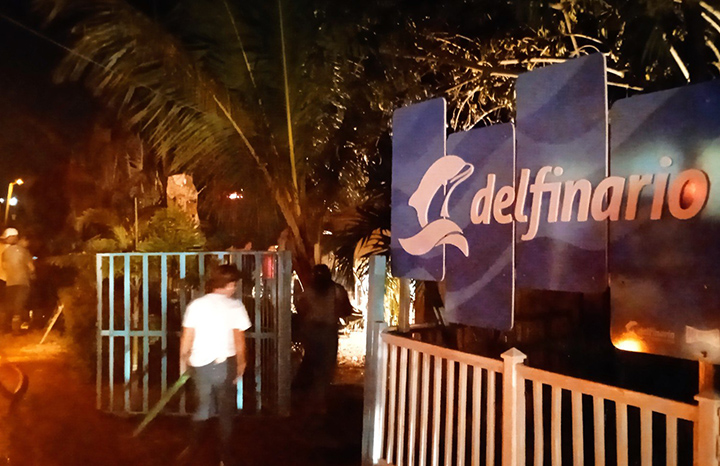 Controlan incendio en Parque Inflable de Delfinario de Cienfuegos