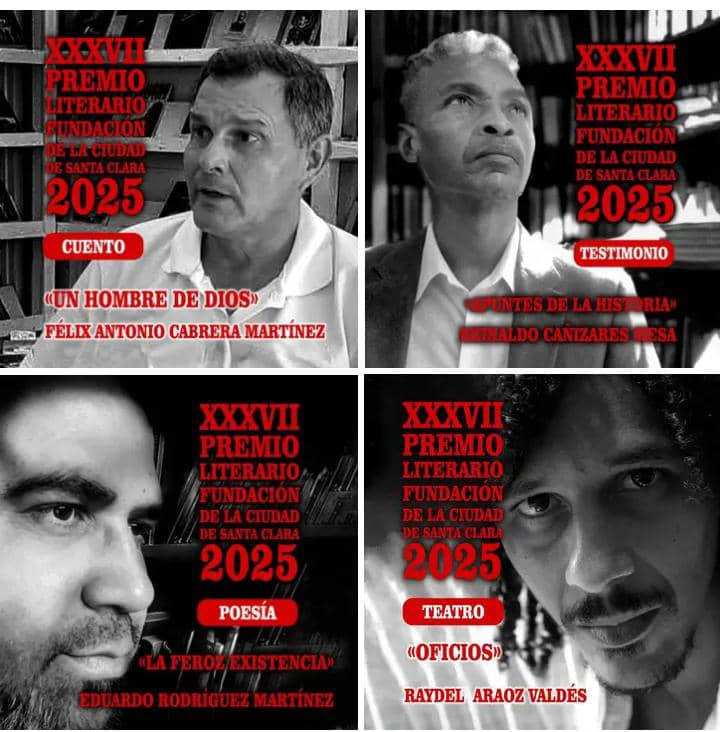 Entregan Premios literarios Fundación de la ciudad de Santa Clara
