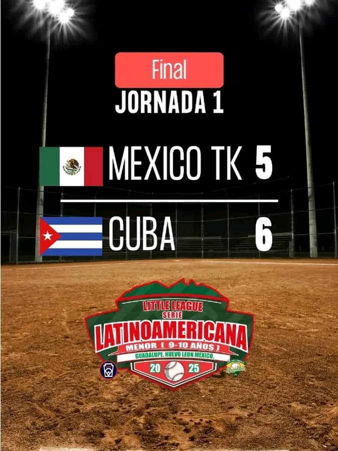 Sensacional victoria de Santa Clara ante México en la Serie Latinoamericana de las Pequeñas Ligas
