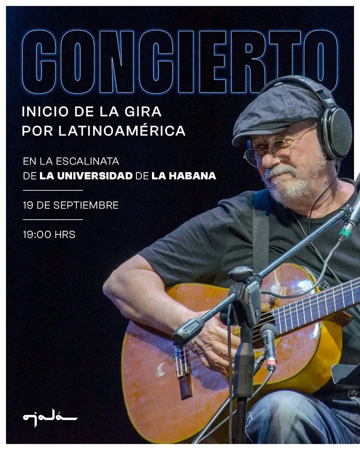 Silvio Rodríguez ofrecerá concierto el 19 de septiembre en La Habana