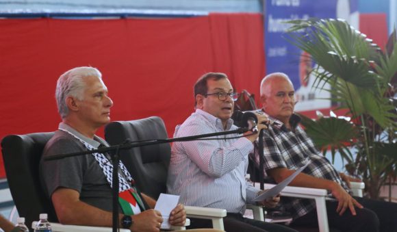 Ciego de Ávila: Díaz-Canel encabeza encuentro de solidaridad con Cuba