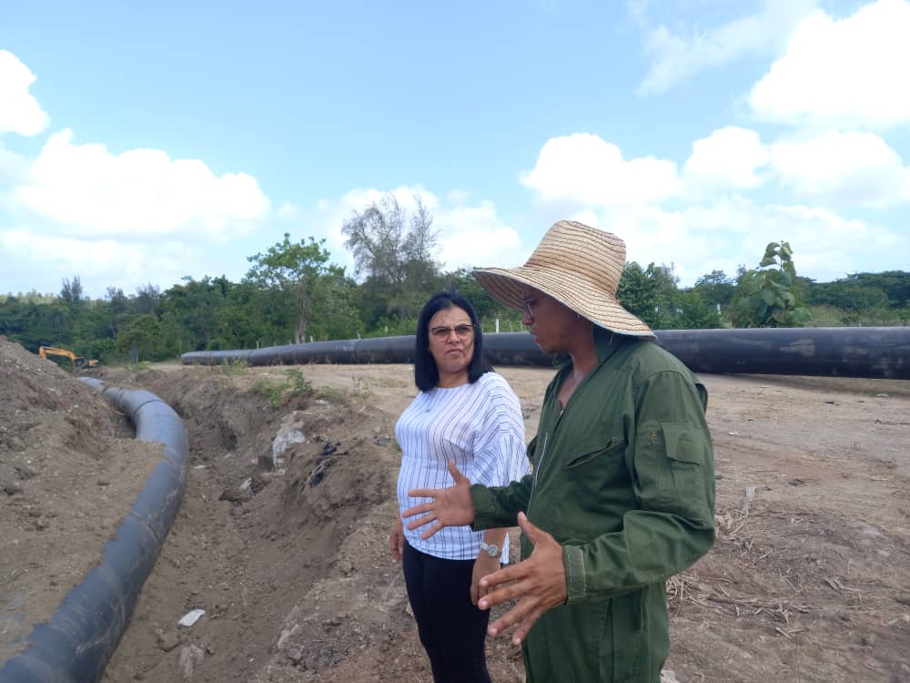 Constata gobernadora villaclareña fase marcha de labores para restablecer sistema de abasto se agua Minerva-Ochoíta 