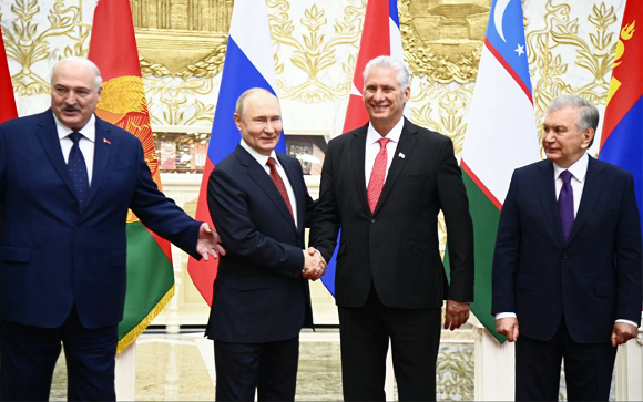 Presidente cubano participó en reunión del Consejo Supremo Económico Euroasiático