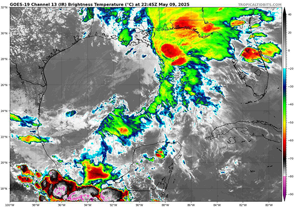 Baja extratropical en el Golfo de México afectará el occidente cubano con intensas lluvias