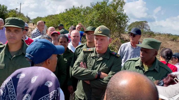 Regresa presidente cubano a provincias orientales impactadas por el huracán Melissa