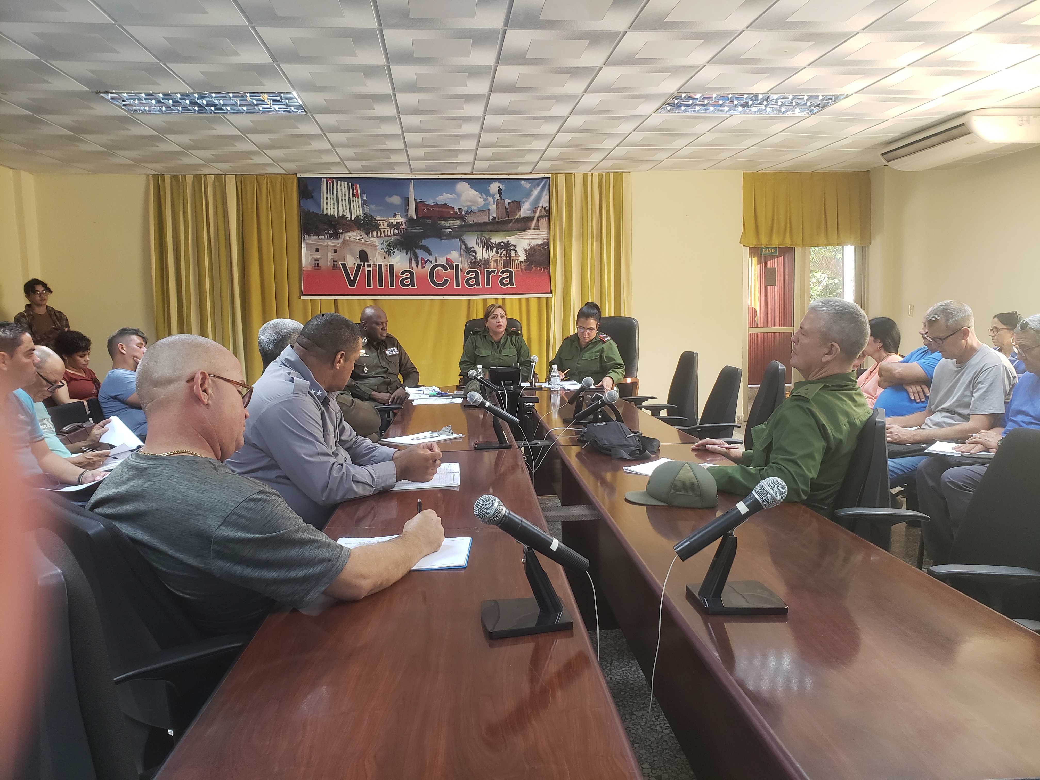 Consejo de Defensa Provincial examina situación electroenergética y servicios vitales en Villa Clara