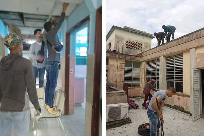 Vegueros villaclareños asumen reparación de hospital pediátrico