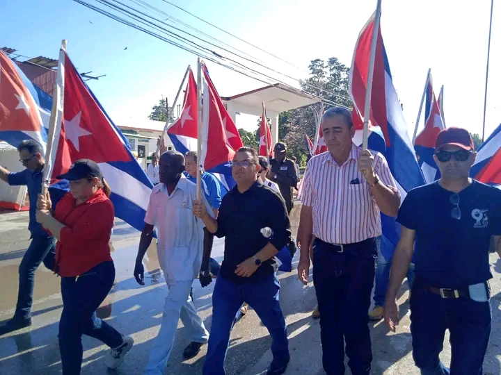 Homenaje a los mártires del 9 de abril en Sagua la Grande 