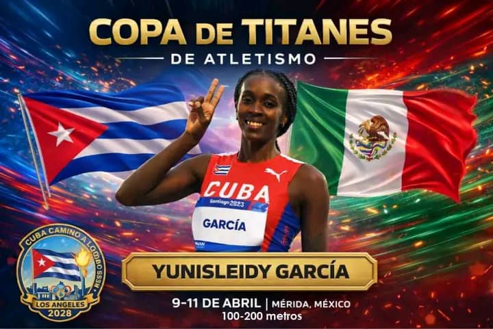 Participa la atleta de Villa Clara Yunisleidy García en Copa Titanes de Atletismo en Mérida, México