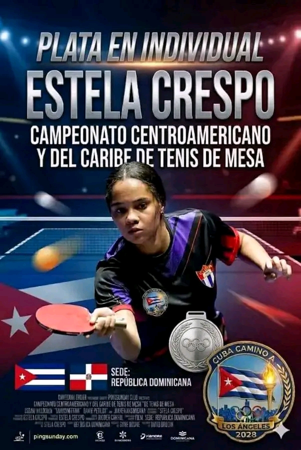 Excelente desempeño de la atleta de Villa Clara Estela Crespo en Centrocaribeño de Tenis de Mesa