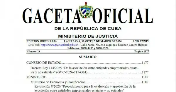 En línea con la Ley:  Nuevo decreto-ley sobre asociación entre empresas estatales y no estatales