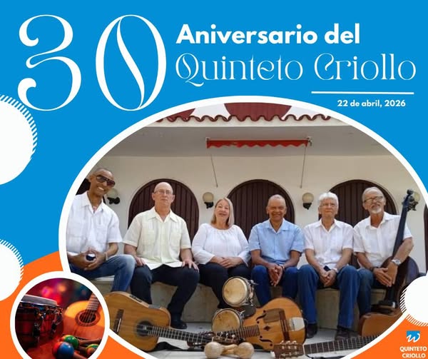 Hoy celebramos tres décadas de una agrupación que ha sabido mantener con talento, entrega y autenticidad, el orgullo de nuestras tradiciones musicales: el Quinteto Criollo, es constancia y es amor por la Cultura Cubana.