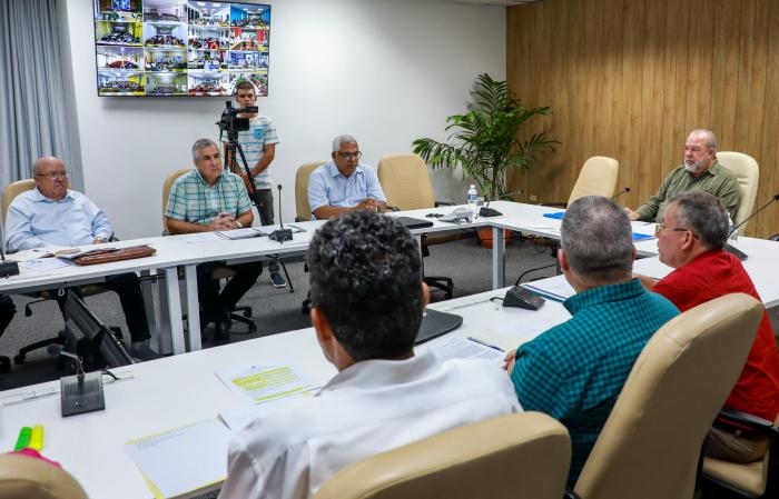  Marrero Cruz llamó a elevar el combate contra los delitos, con especial énfasis en los asociados al robo de combustible. Foto: Estudios Revolución 