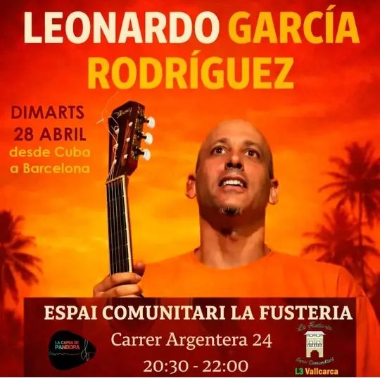 Con su disco " Ni un paso más ", nuestro cantautor Leonardo García ha sido nominado en el apartado Trova a Cubadisco 2026