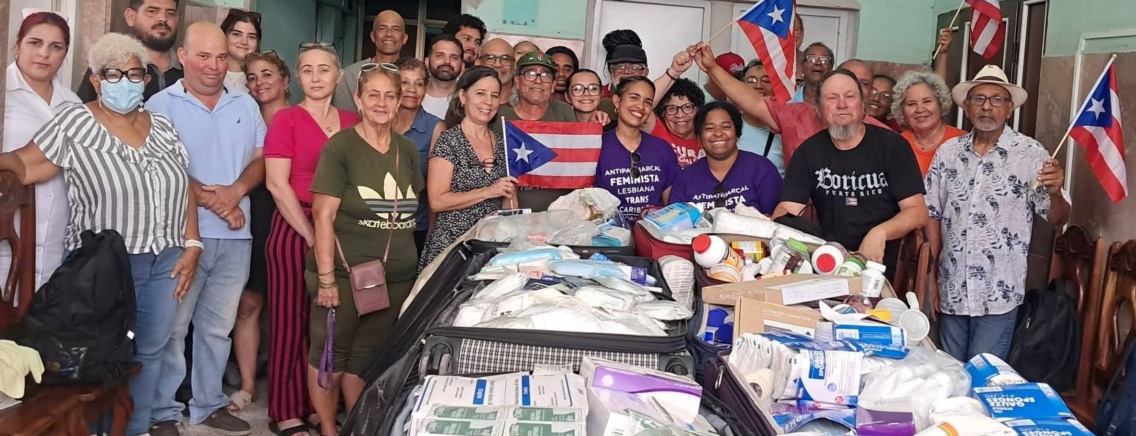 Brigada solidaria puertorriqueña entrega donativos a hospital santaclareño