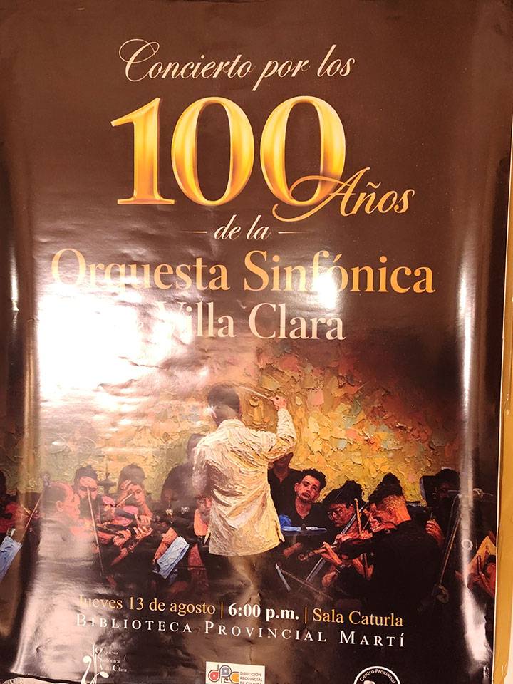 Cien años celebró con pura maestría la Orquesta Sinfónica de Villa Clara