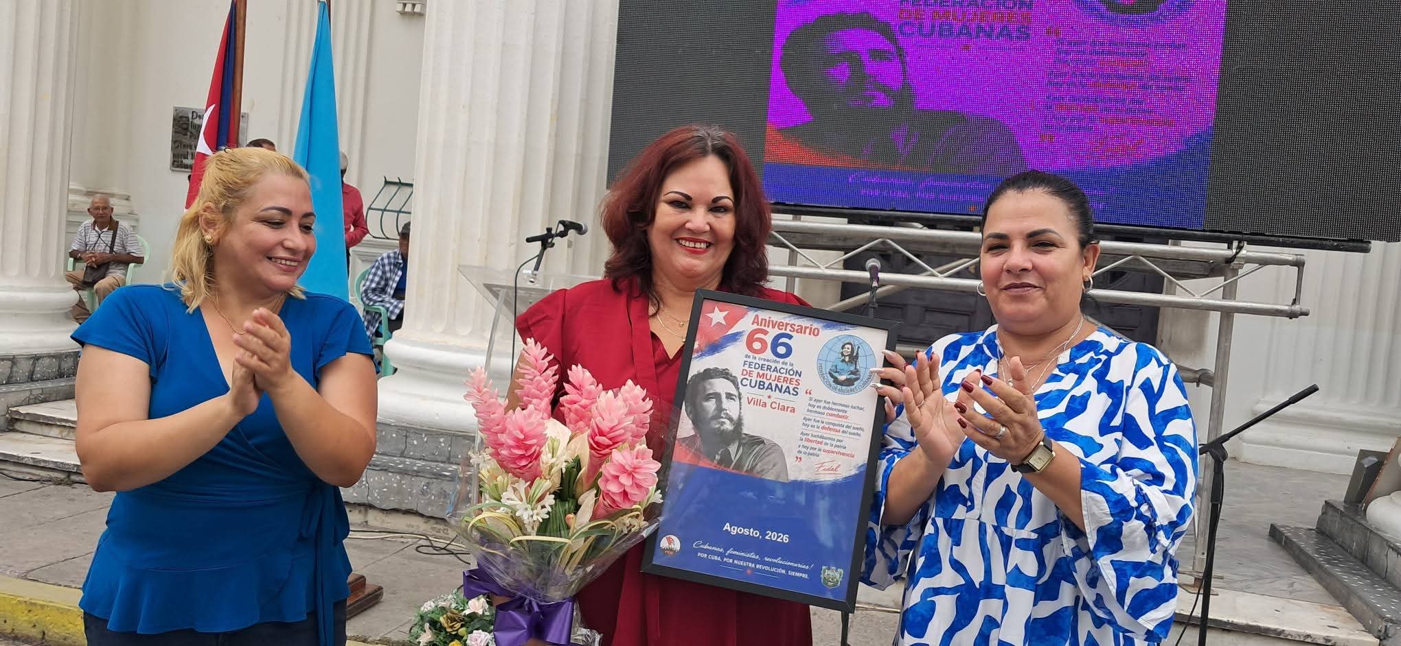 En Villa Clara, acto central provincial por el aniversario 66 de la Federación de Mujeres Cubanas