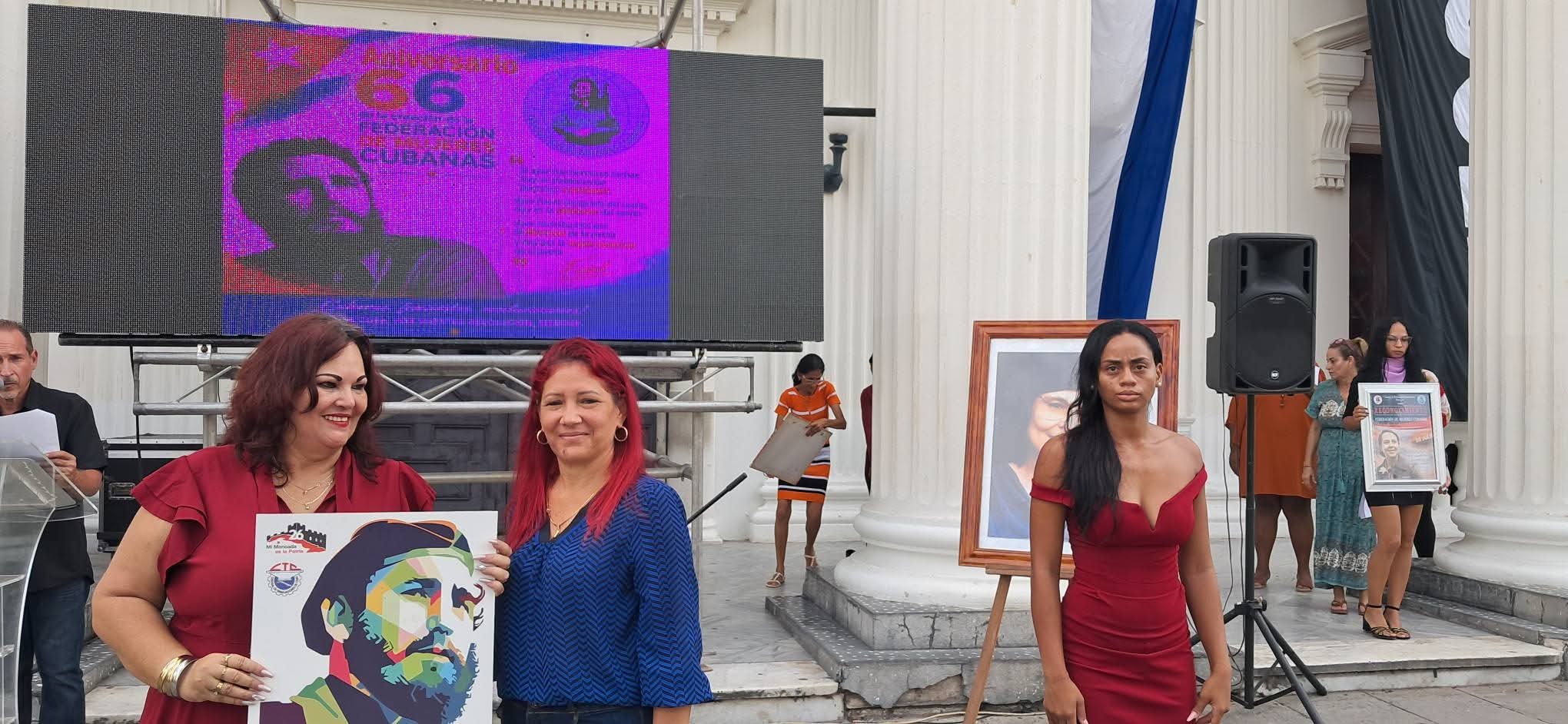 En Villa Clara, acto central provincial por el aniversario 66 de la Federación de Mujeres Cubanas
