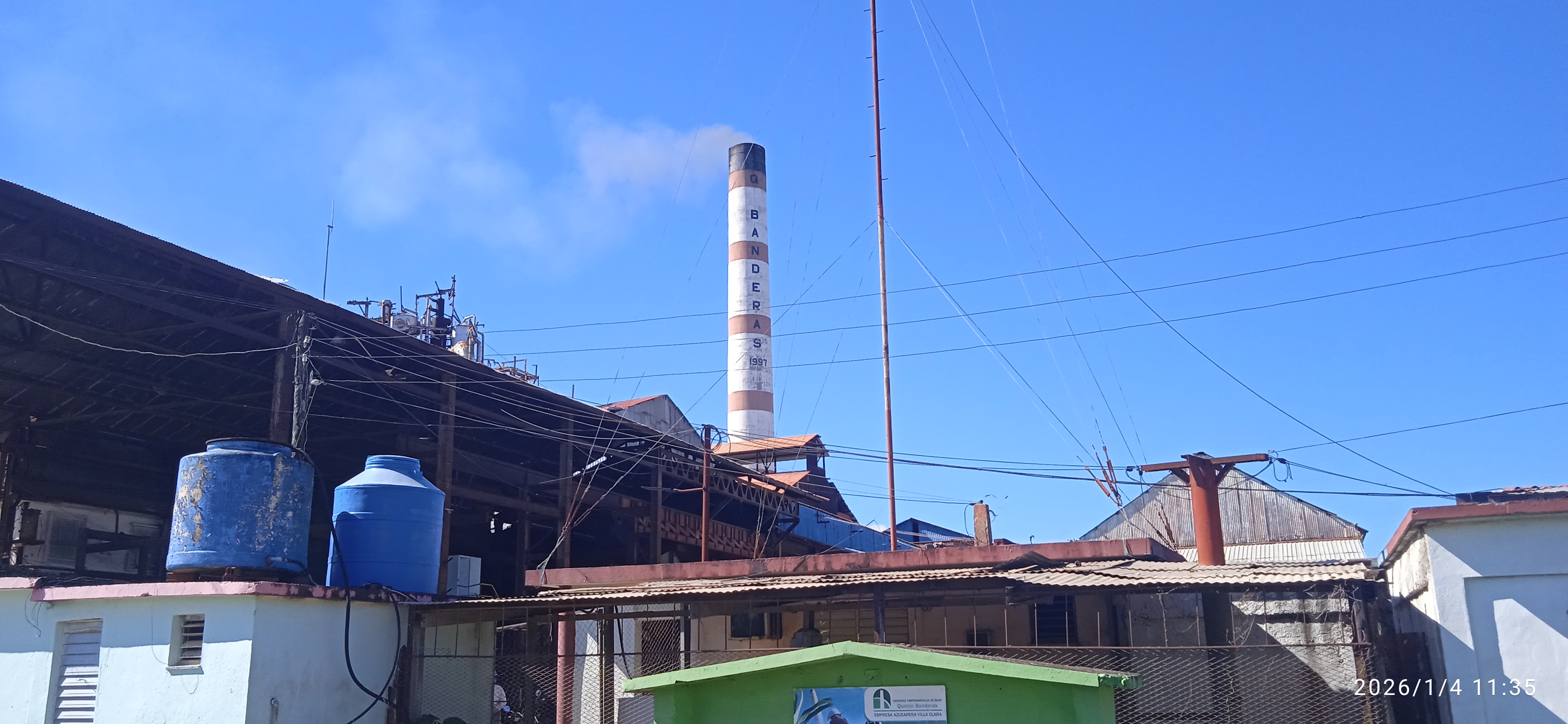 Realiza prueba de zafra central refinería Quintín Bandera de Corralillo