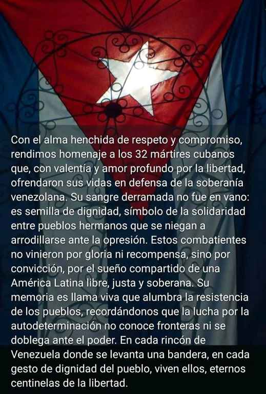 Honor y gloria en Cuba a sus combatientes caídos en Venezuela