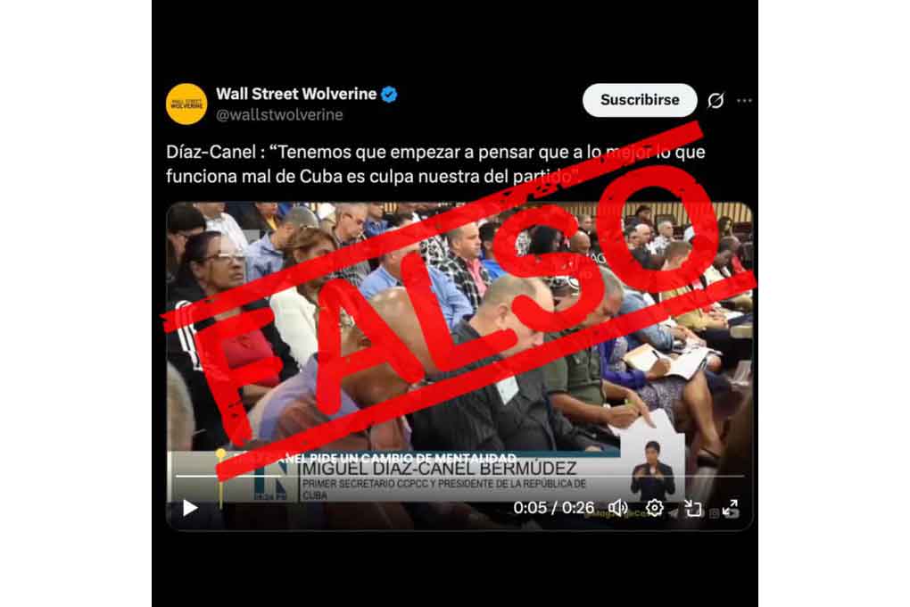 Cuba desmiente falsa atribución a Díaz-Canel por medio estadounidense