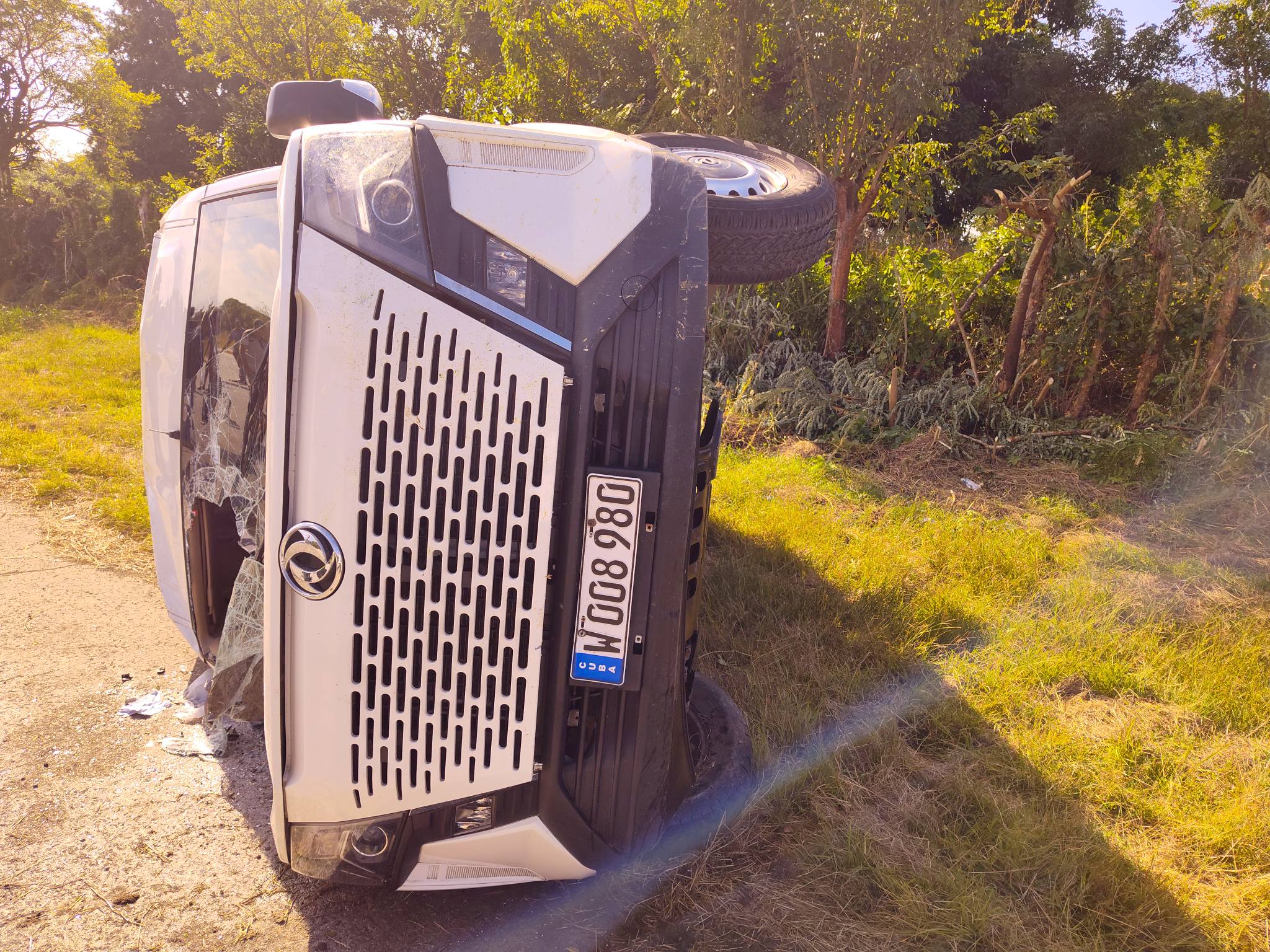 Un fallecido y 14 lesionados en accidente de tránsito masivo en  Autopista Nacional