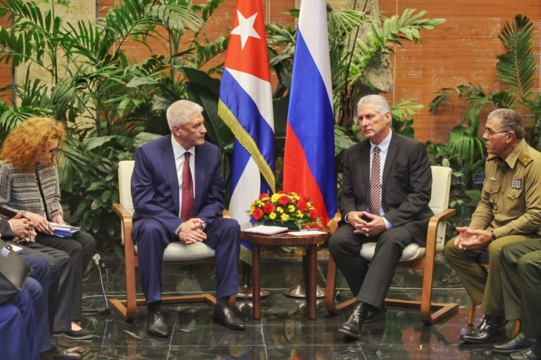 Díaz-Canel sostuvo encuentro con el ministro del Interior de la Federación de Rusia