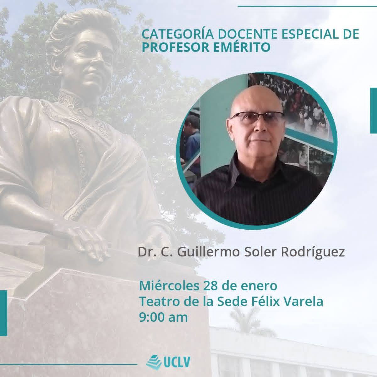 Otorgan categoría docente especial de Profesor Emérito a eminente pedagogo villaclareño