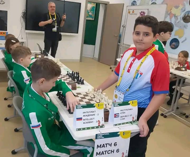 Destacada actuación del villaclareño Esteban David O´Farrill en la Copa Intelecto de Ajedrez en Rusia