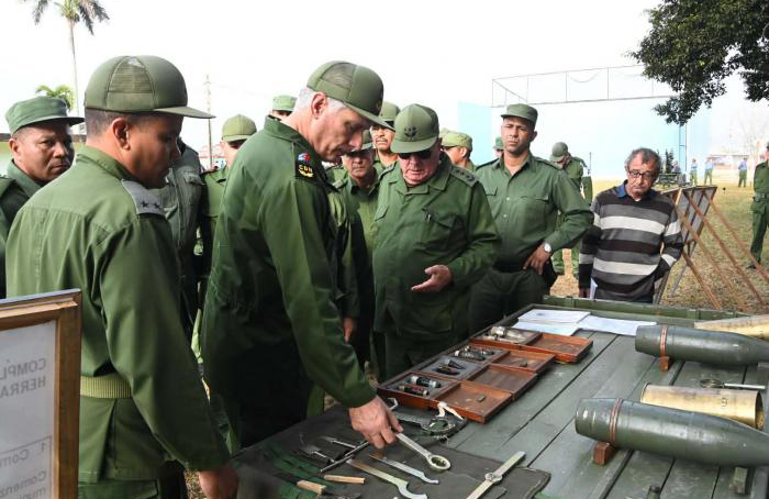 Encabezó Díaz-Canel Día Nacional de la Defensa en Mayabeque